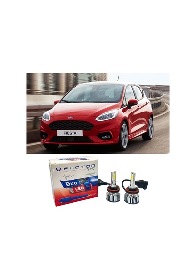 Ford Fiesta Mk7 Kısa Far Ampulü H7 Duo Yeni Seri Beyaz 2017-2022