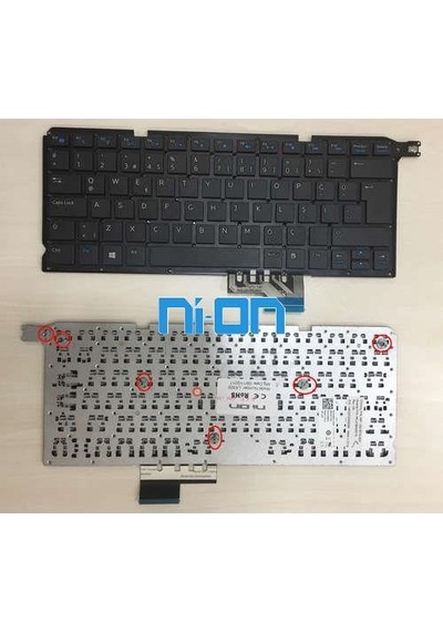 Nion Dell H4d4r 0h4d4r ,dell P41g P41g002 Uyumlu Laptop Notebook Klavye Siyah Tr