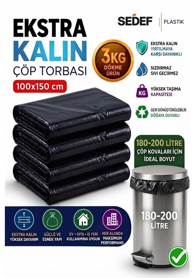 100x150 Çöp Ve Taşıma Torbası 3kg