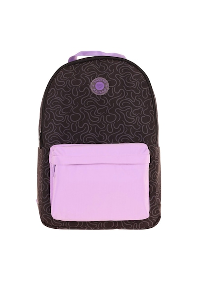 Kaukko Double Colors Üç Bölmeli Kız Çocuk Okul Ve Günlük Sırt Çantası - Siyah Lila - K1840 Siyah - Lila