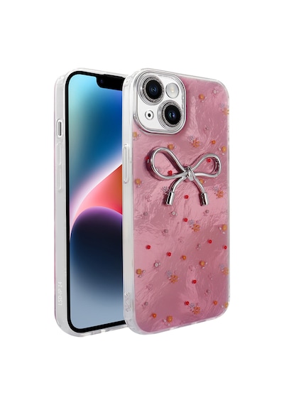 Apple Uyumlu iPhone 13 Kılıf Kamera Korumalı Figürlü Zore Ponti Silikon Kapak - Açık Pembe AÇIK PEMBE