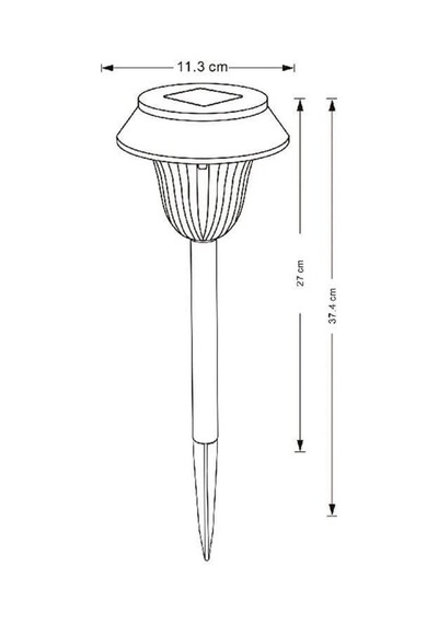 Noas 7w Miranda Solar Bahçe Armatürü 40 Cm Gün Işığı