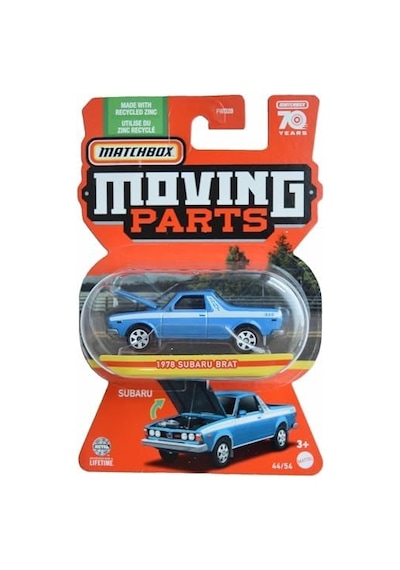 Kibrit Kutusu 1978 Subaru Brat, Hareketli Parçalar 44/54 70 Yıl Açık Bej