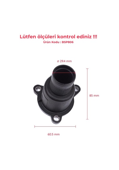 Termostat Kapağı 8200578089 Soketsiz Renault İçin