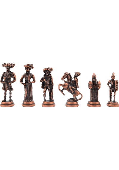 Gifthome Metal Satranç Takımı - Seti battal ispanyol parlak Taş d