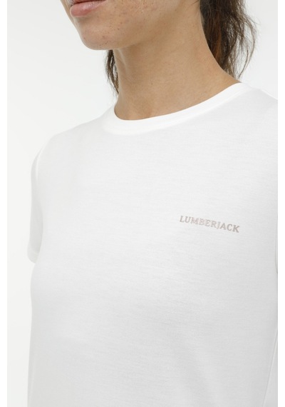 Lumberjack Wl Laura 11 3fx Ekru Kadın Kısa Kol T-shirt Bej
