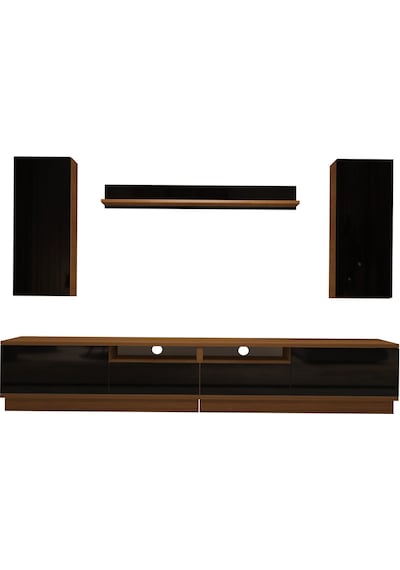 Decoraktiv Trendstyle 5220ds Slm Tv Ünitesi Tv Sehpası Ceviz - Siyah