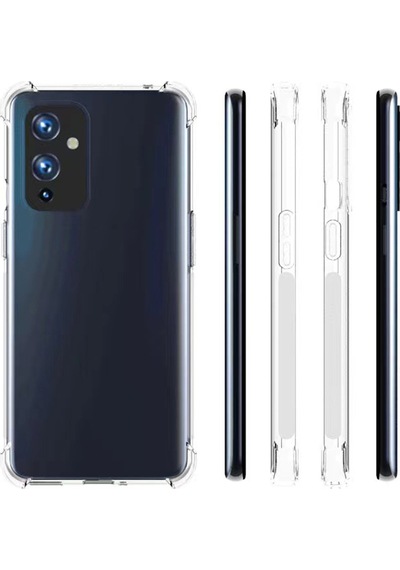 Noktaks - One Plus 9 Uyumlu Kılıf Şeffaf Koruyucu Nitro Anti Shock Silikon - Renksiz - T26460