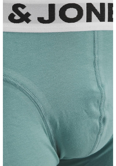 Jack & Jones Sense Erkek Boxer 3 Lü Paket Pamuklu, Rahat Kesim Noos Turkuaz