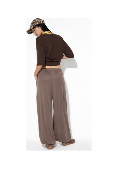 Hiccup Busem Kadın Lastik Bel Jogger Pantolon Mocha Kahvesi