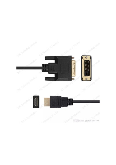 Dvi 24+1 To Hdmi Çift Yönlü Dvi To Hdmi Görüntü Kablosu-1.8Metre