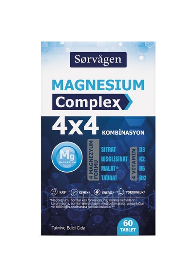 4x4 Magnezyum Complex - 60 Tablet