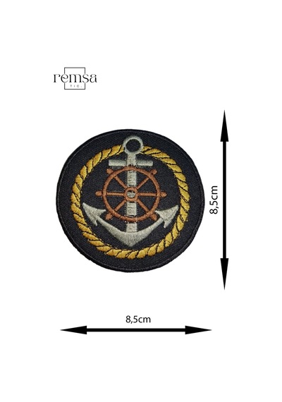 Ütü Ile Yapışan Arma - Yama - Patch - Çapa Denizci Modeli 8,5cm X 8,5cm - 518646988