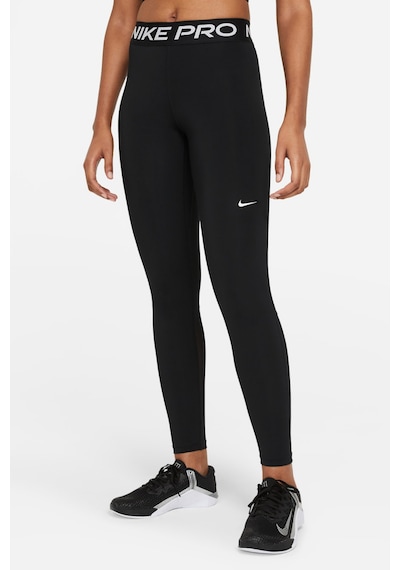 Nike Pro 365 Kadın Siyah Antrenman Taytı File Panelli Cz9779-010 Siyah