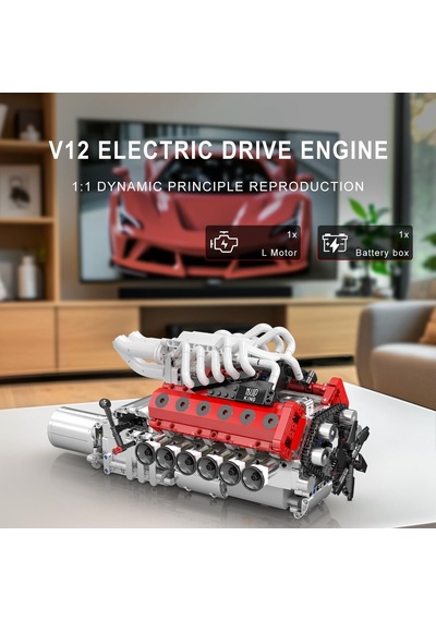 Mould King V12 Engine Model Kit +1366 Parça