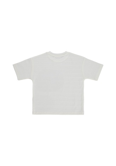 Civil Boys Basic Önü Cepli 2-5 Yaş Tişört - Beyaz Şeker Kasar