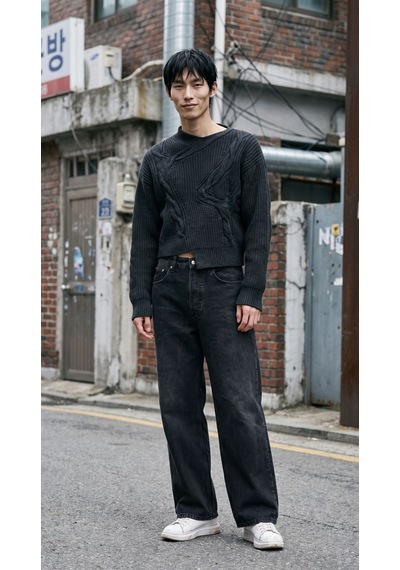Barmore Baggy Fit Jean Unisex Siyah