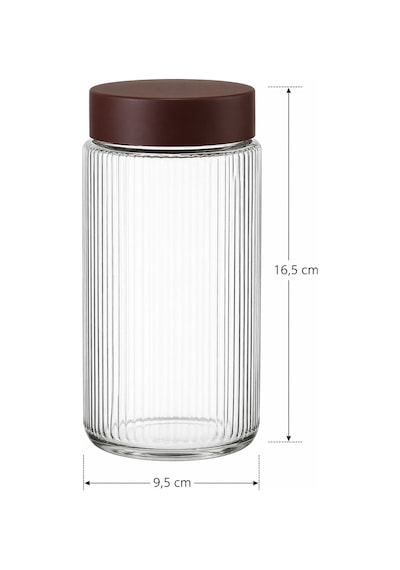 Naturelove 6 Adet Hava Almaz Kapaklı Cam Kavanoz Erzak Saklama Kabı 1000 Ml Şeffaf