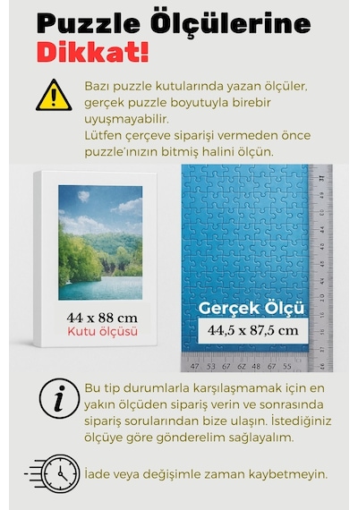 Siyah-20mm-50x70 Cm Mat Pvc Li Camsız Fotoğraf 1000 Parça Puzzle Belge Çerçeve Yatay Dikey Asılabilme