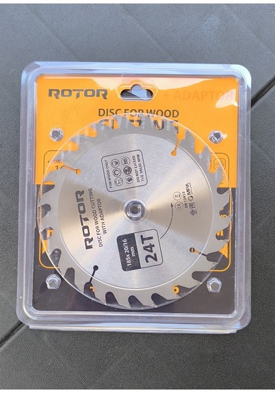 Ahşap Kesme Diski Rotor 185 20/16 Adaptörlü 24t