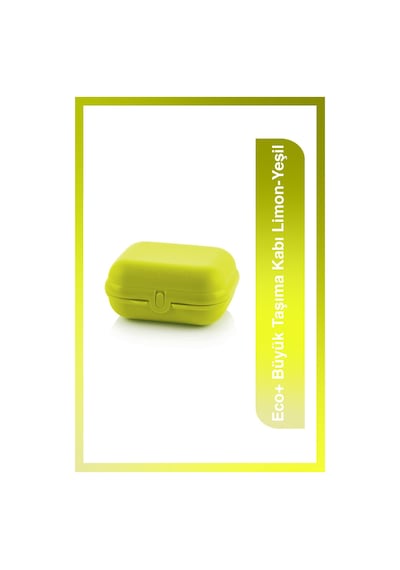Tupperware Eco+ Büyük Taşıma Kabı Limon-yeşil