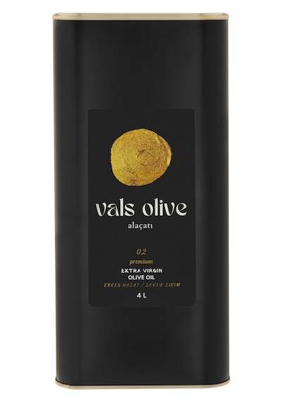 Vals Olive Premium Erken Hasat Soğuk Sıkım Naturel Zeytinyağı 4 L