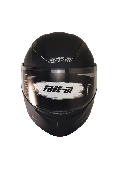 Motoanl Motosiklet Güneş Vizörü Çene Açılır Kask Mat Siyah