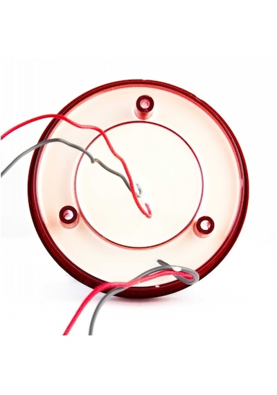 Ahmet Otomotiv Yuvarlak Uyumlu Otobüs-minibüs Stop Lambası 19 Led 12/24v Kırmızı/kırmızı