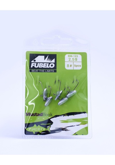 Fubelo Flat Head Lrf Jighead 8 No İğne 2.5 Gr