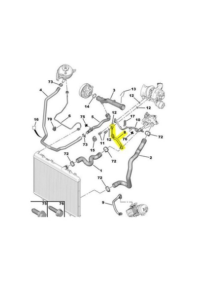 Citroen Ds4 Devirdaim Hortumu 2011-2016 1341k4 1.6 L Thp