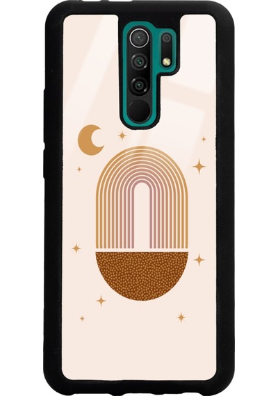 Xiaomi Redmi 9 Nude Art Night Tasarımlı Glossy Telefon Kılıfı Siyah