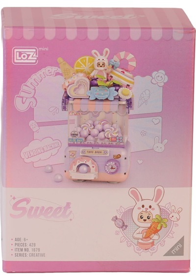 Lz1679 Loz Sevimli Gashapon Makineleri Mor Block Oyuncak 428 Pr