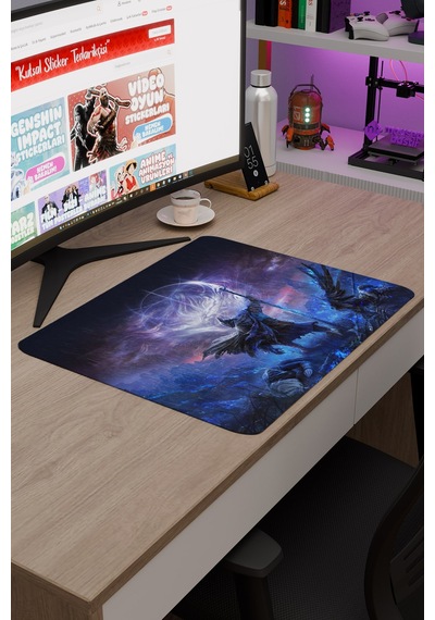 Elden Ring Kaymaz Dikişli Kauçuk Oyuncu Mousepad V1 - 48x40 Xl Gaming Mouse Pad Fare Altlığı