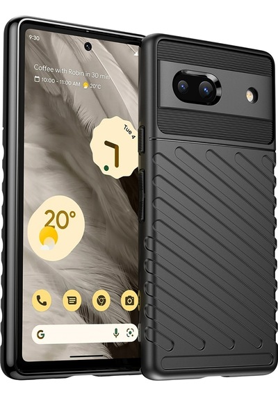 Google Pixel 7a Thunder Serisi Silikon Kılıf - Siyah Al3421