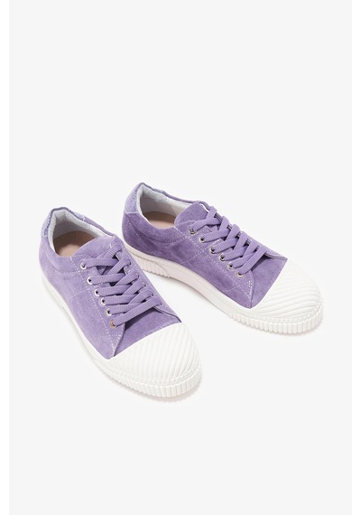 Revel Lila Deri Kadın Sneakers