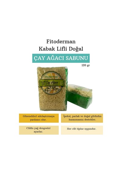 Fitoderman Kabak Lifli Çay Ağacı Sabunu 120 G