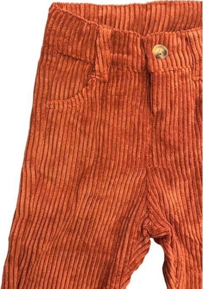 Çikoby Erkek Bebek Fitilli Kadife Pantolon-13682 Tarçın