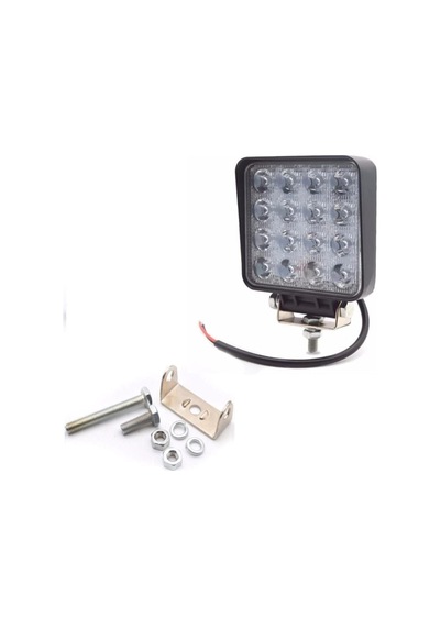 2 Adet 16 Ledli Off Road Çalışma Lambası Projektör 48watt 12v / 24v