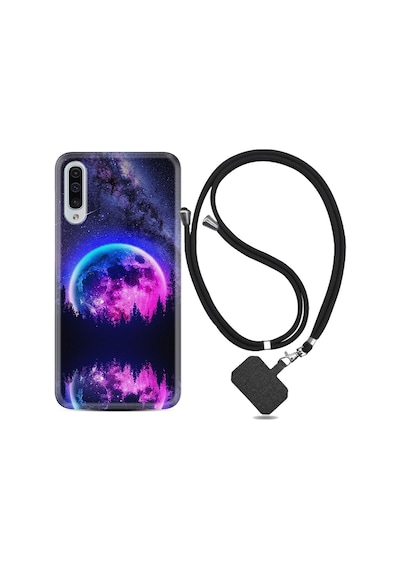 Samsung Galaxy Uyumlu A70 Kılıf Ipli Askılı Star Planet 1652