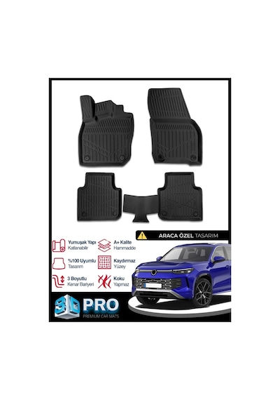 Vw Tayron 3d Havuzlu Paspas 2025 2026 Model Kokusuz