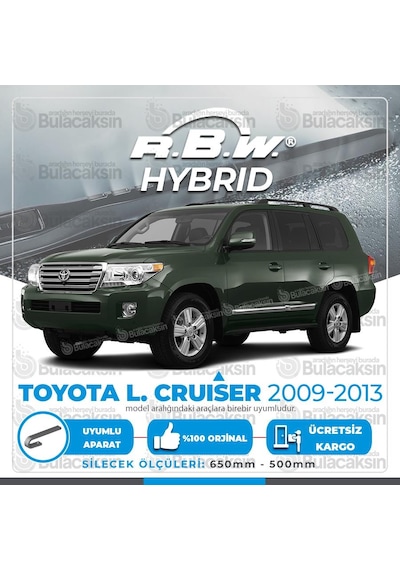 Toyota Uyumlu Land Cruiser Ön Silecek Takımı (2009-2013) RBW Hibrit