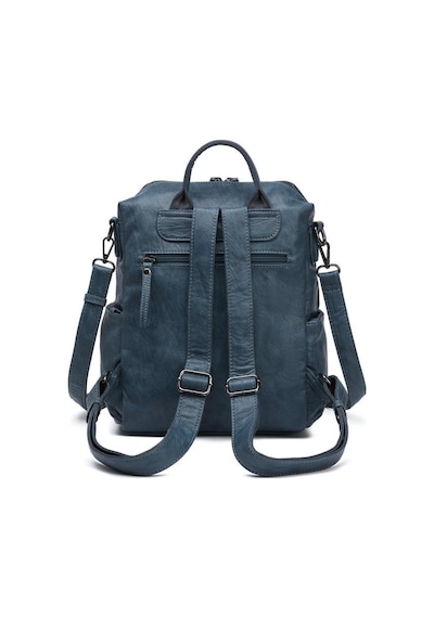 Smart Bags Yıkama Deri Sırt Askılı Kadın Çantası 21-k Barcelona 1909 Lacivert