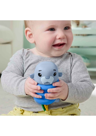 Fisher-price Jhb54 Deniz Dostları 2in1 Silikon Çıngırak - Jhb55 - Jhb56 - Jhb57 Mavi