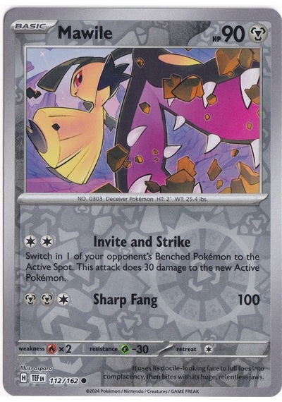 Mawile Reverse Holo 112/162 - Temporal Forces - Pokemon Kartı Mint