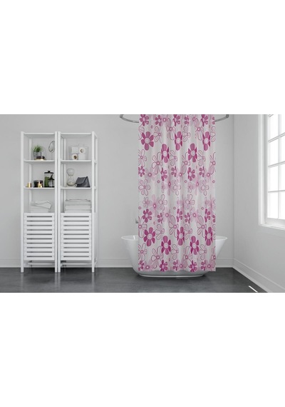 Zethome Günce Banyo Duş Perdesi 2224 Tek Kanat 1X180X200 Çok Renkli