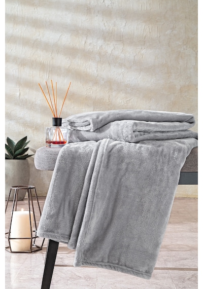 Yataş Bedding Olenna Wellsoft TV Battaniyesi 140 x 190 CM Açık Gri