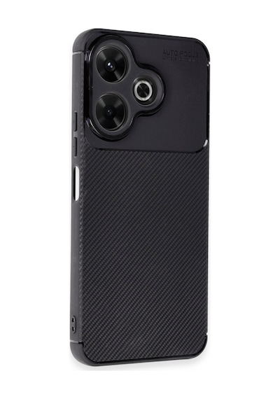 13 4g Kılıf Auto Focus Karbon Kapak - Siyah