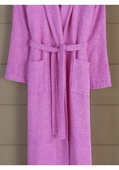 Gülkurusu Büyük Beden Şalyaka Pamuklu Hamam Sauna Banyo Battal Kadın Erkek Unisex 3xl 4xl Bornoz Gül Kurusu