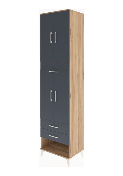 Hyperion Dolap 3 Raflı 3 Çekmeceli 4 Kapaklı 60x44x243 Çam-antrasit Atlas Çam Hyperion Dolap 3 Raflı 3 Çekmeceli 4 Kapaklı 60x44x243 Çam-antrasit Atlas Çam
