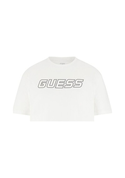 Guess Gustave Cn Ss T-shır Beyaz